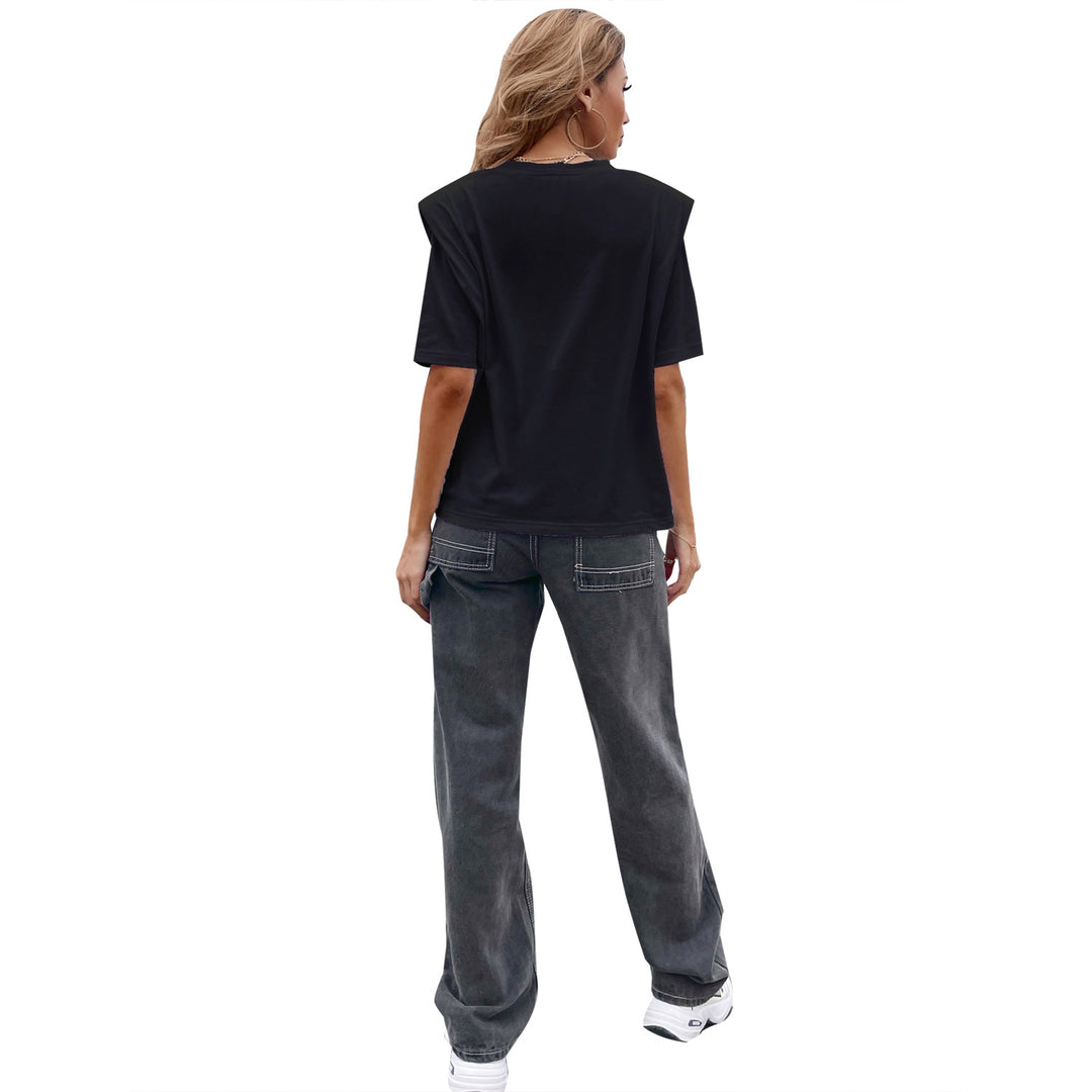 Damen T-Shirt mit modischem New York Druck und lässigem Schnitt EB