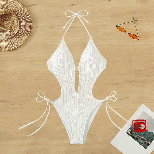 Damen Cut-Out-Einteiler Badeanzug EB