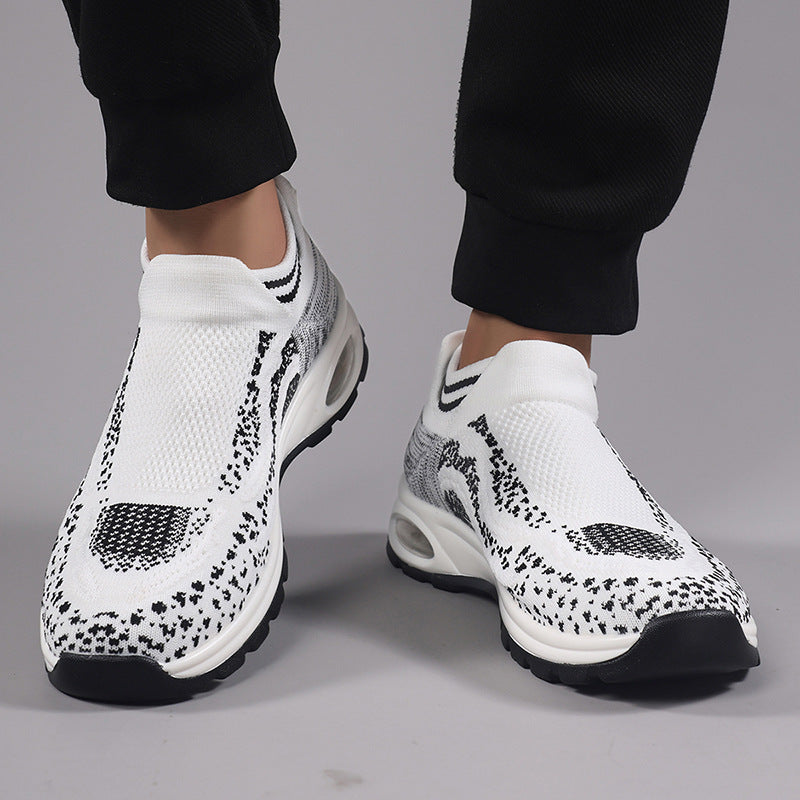 Damen Sportliche Sneakers mit elastischem Obermaterial und rutschfester Sohle EB