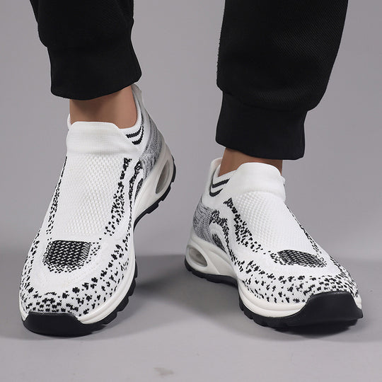 Damen Sportliche Sneakers mit elastischem Obermaterial und rutschfester Sohle EB
