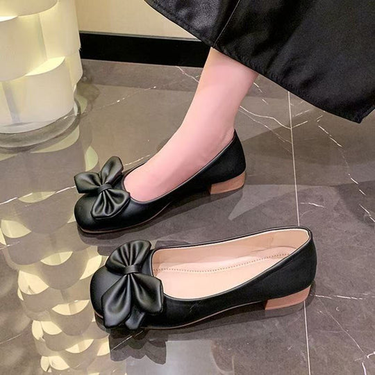 Damen Ballerinas mit eleganter Schleifenverzierung EB