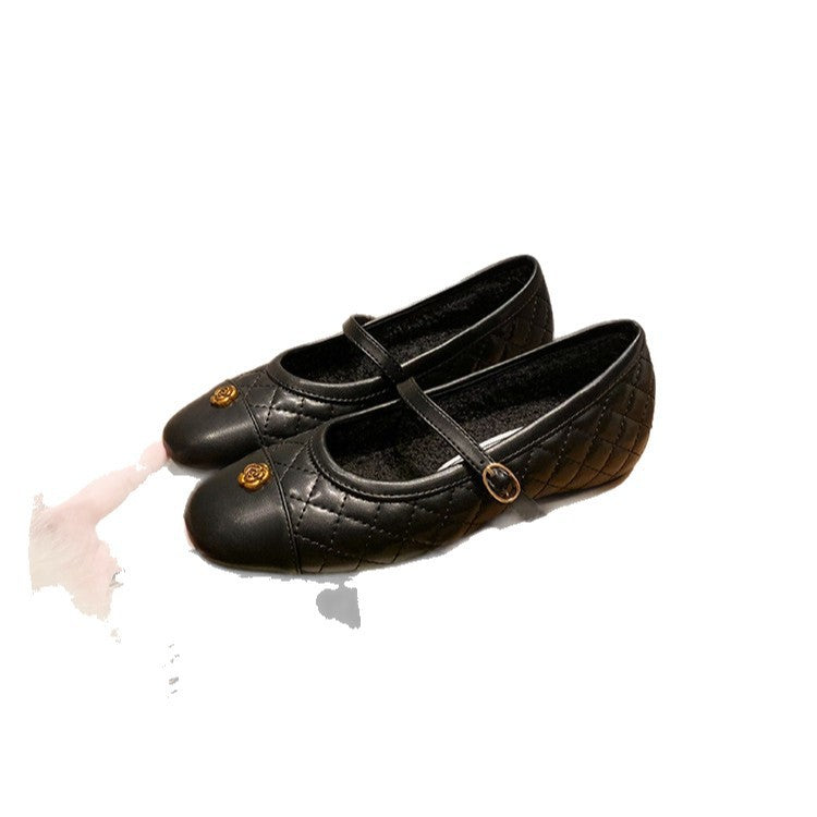 Damen Ballerinas mit glänzender Stepp-Optik und eleganter Riemchenverzierung EB