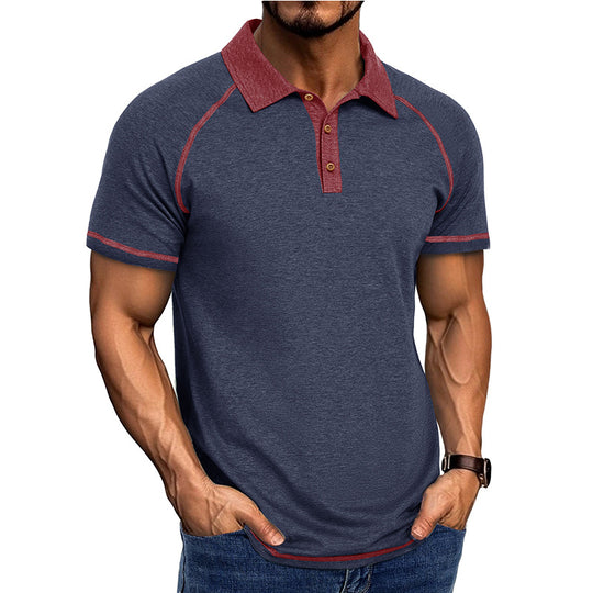 EB | Kurzärmeliges Herren-T-Shirt mit Revers