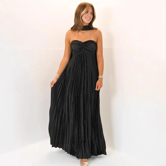 Damen elegante Maxi-Röcke mit Faltenwurf EB