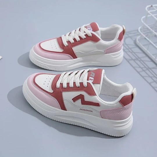 Damen Sportliche Freizeitschuhe mit Plateau und modischen Akzenten EB