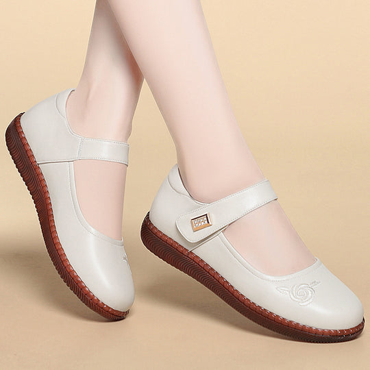 Damen Elegante Ballerinas mit komfortablem Klettverschluss EB