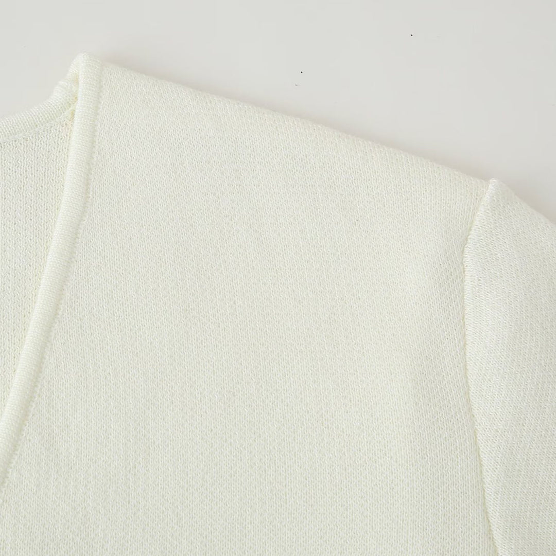 Damen elegante Jacke mit V-Ausschnitt und klassischem Knopf EB