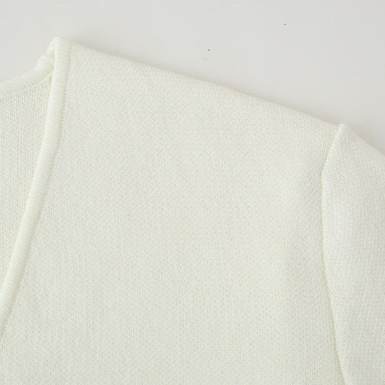 Damen elegante Jacke mit V-Ausschnitt und klassischem Knopf EB