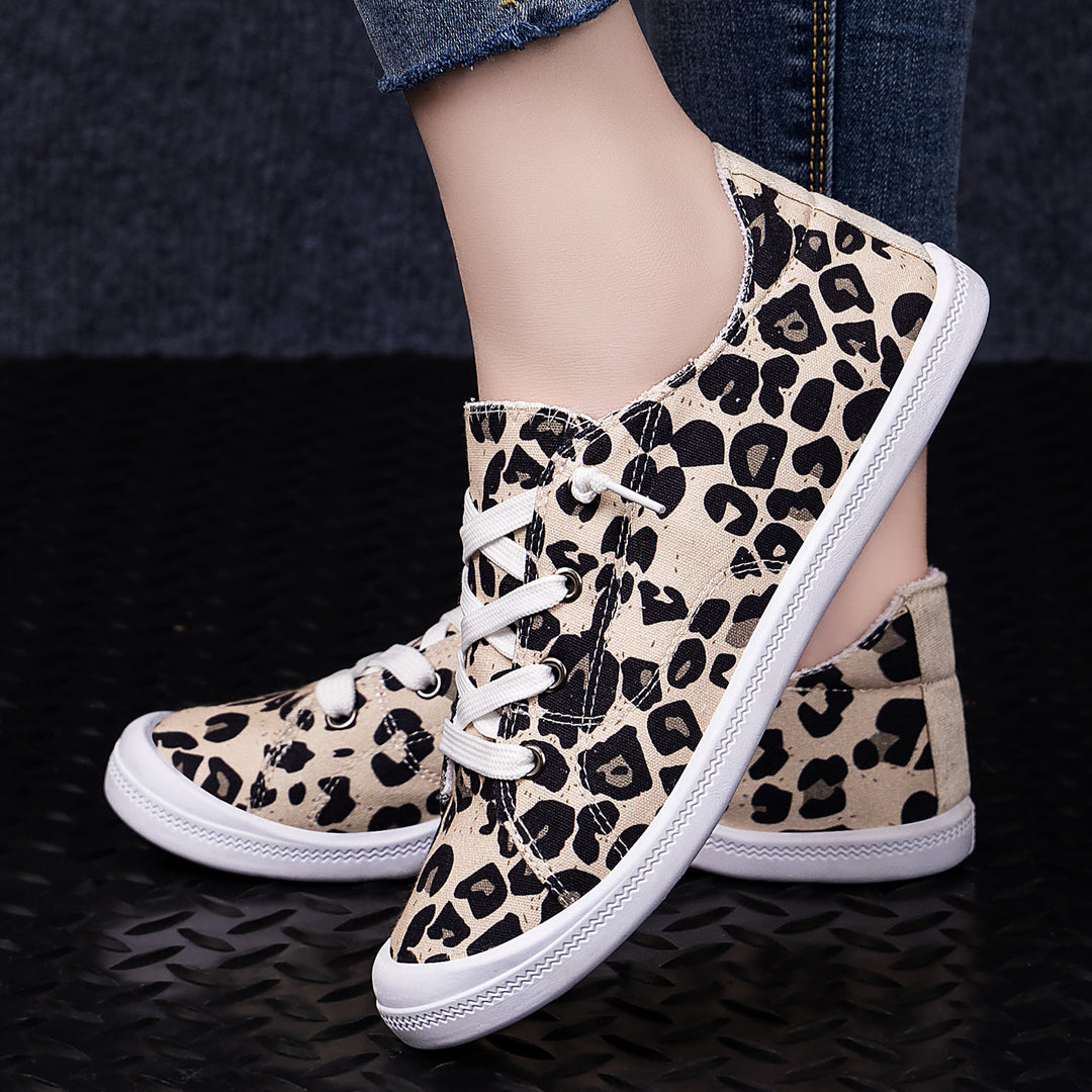 Damen Freizeitschuhe aus strapazierfähigem Canvas mit klassischem Schnürdesign EB