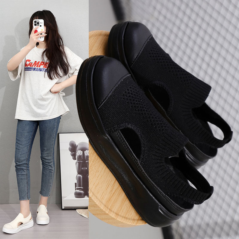 Damen Atmungsaktive Freizeitschuhe mit elastischem Schaft und rutschfester Sohle EB