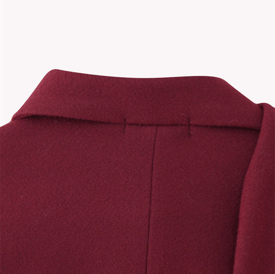 Damen modische Blazerjacke mit abnehmbarer Schalkragen EB