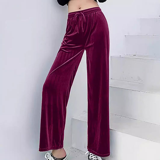 Damen Freizeit-Hosen mit elastischem Bund und weitem Schnitt EB