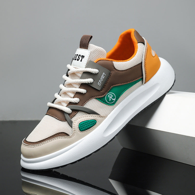 Herren Sportliche Freizeit-Sneaker mit atmungsaktiver Mesh-Oberfläche und rutschfester Sohle EB