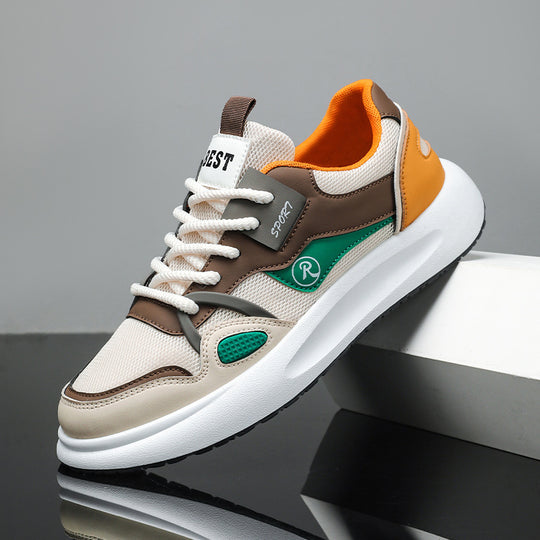 Herren Sportliche Freizeit-Sneaker mit atmungsaktiver Mesh-Oberfläche und rutschfester Sohle EB