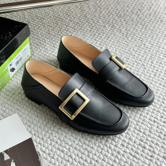 Damen Elegante Mokassins mit modischem Schnallen-Design EB