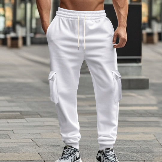 Herren nan Utility-Joggerhose mit seitlichen Klappentaschen, Kordelzugbund und konischer Passform EB