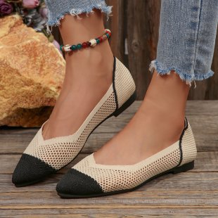 Damen Ballerinas mit luftiger Netzstrukturoberfläche EB