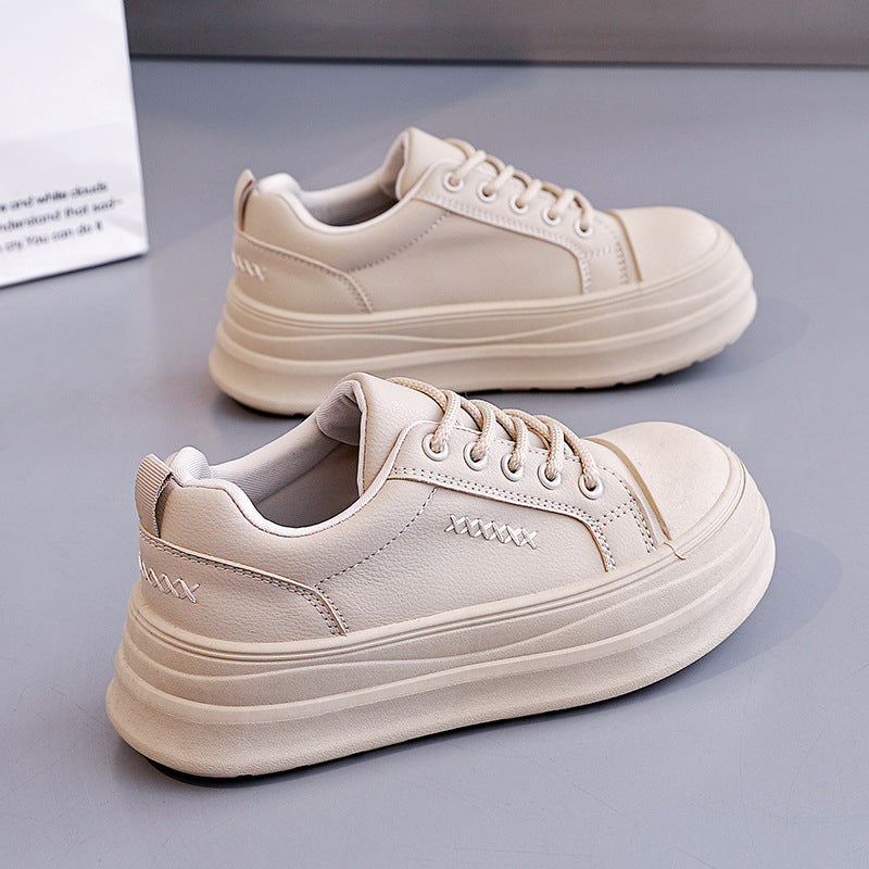 Damen Chunky Sneakers mit stabiler Gummisohle und elegantem Obermaterial EB