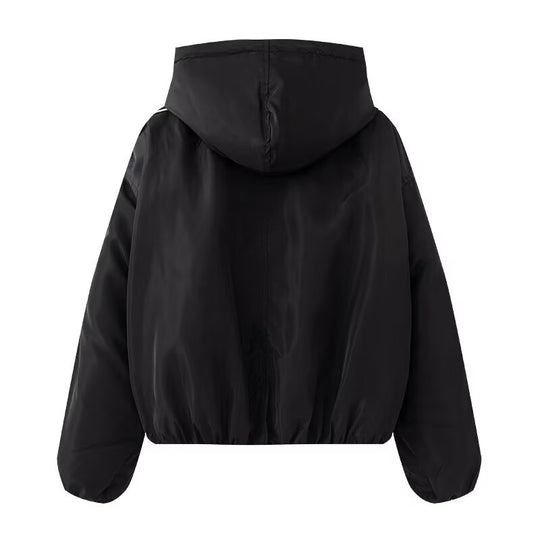 Damen sportliche Übergangsjacke mit hohem Kragen und praktischen Taschen EB