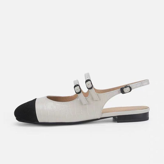Damen Sling-Ballerinas mit dekorativen Schnallen EB