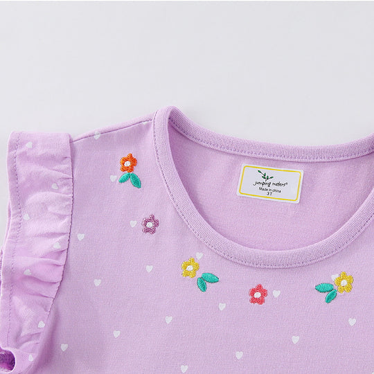 Mädchen Sommerkleid mit verzauberndem Meerjungfrau-Stickdesign EB