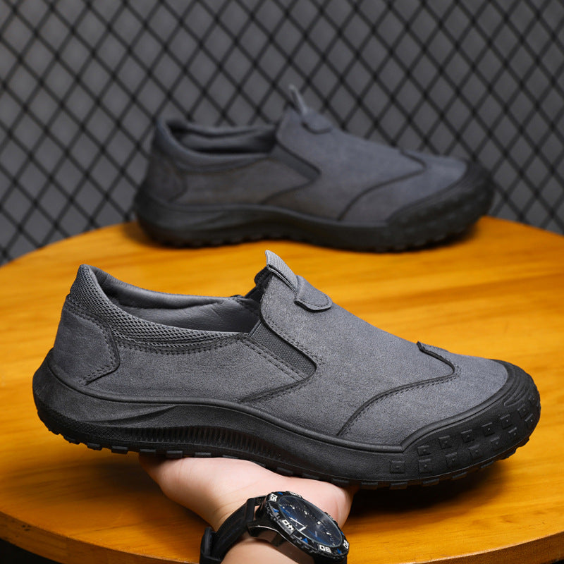 Damen Bequeme Slip-On Freizeitschuhe mit rutschfester Sohle EB