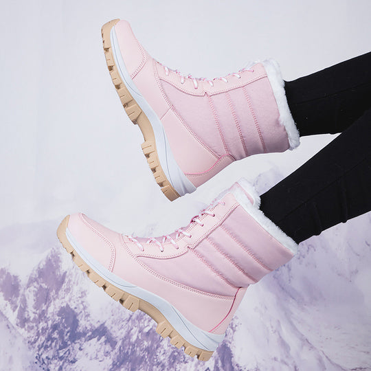 Damen Winterstiefel mit isolierter Fütterung und rutschfester Profilsohle EB