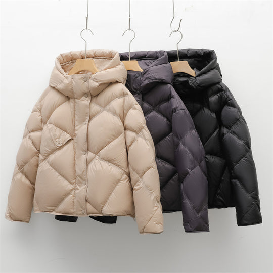 Damen Steppjacke mit abnehmbarer Kapuze EB