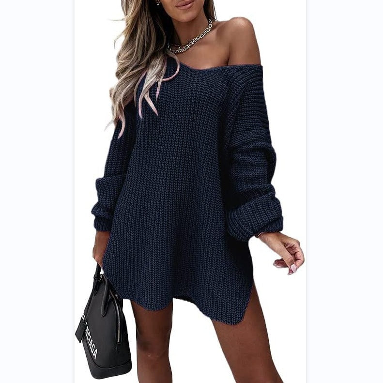 Damen Oversized Strickkleid EB