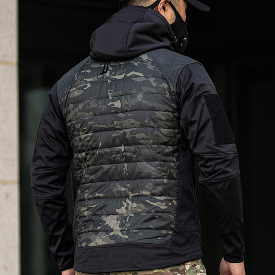 Herren funktionale Outdoor-Jacke mit isolierter Steppstruktur R&B