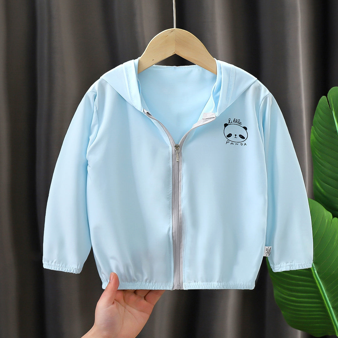 Unisex nan leichte Kapuzenjacke für Kleinkinder mit Reißverschluss und elastischen Bündchen EB