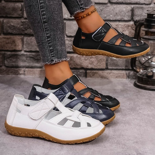 Damen Komfortable Freizeitschuhe mit verstellbarem Riemen EB