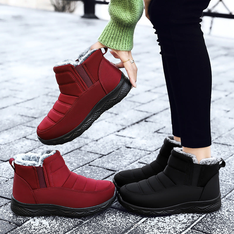 Damen Warmfutter Winterstiefel mit rutschfester Sohle und isolierender Technologie EB