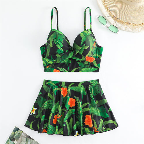 Damen Badeanzug mit floralem Design EB