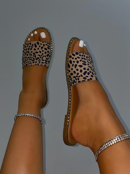 Damen Transparente Sandalen mit glitzerndem Dekor und komfortablem Fußbett EB