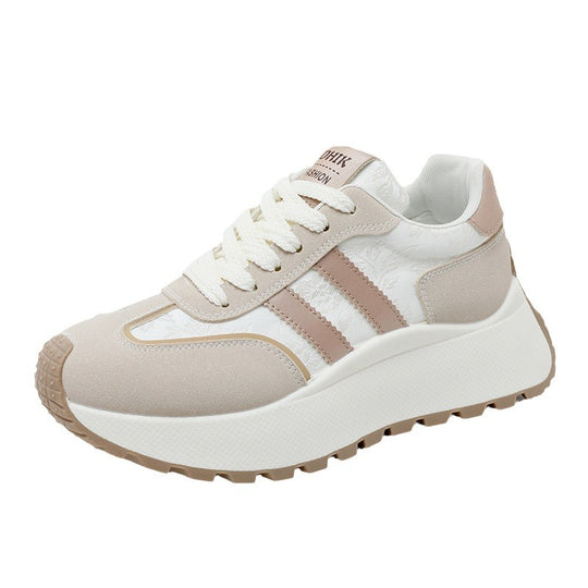 Damen modische Sneakers mit verstärktem Sohlenprofil und atmungsaktivem Obermaterial EB