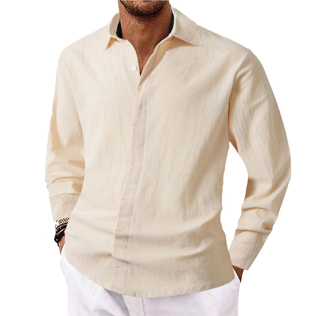 Herren Elegantes Casual-Hemd mit Slim-Fit Schnitt EB