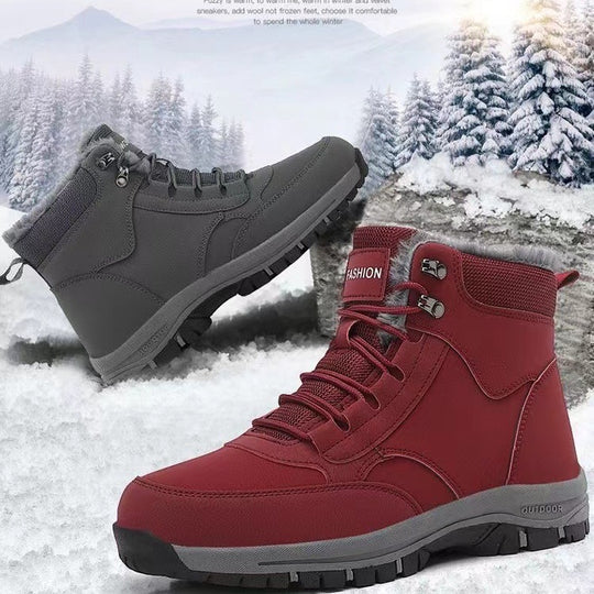 Damen gefütterte Winterstiefel mit rutschfester Profilsohle EB