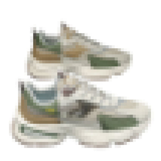 Damen Chunky Sneakers mit atmungsaktiver Oberflächenstruktur und rutschfester Sohle EB