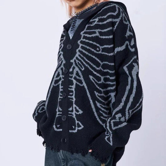 Damen Großer Kapuzenpulli mit auffälligem Grafikumhang und unkonventionellem Schnitt EB