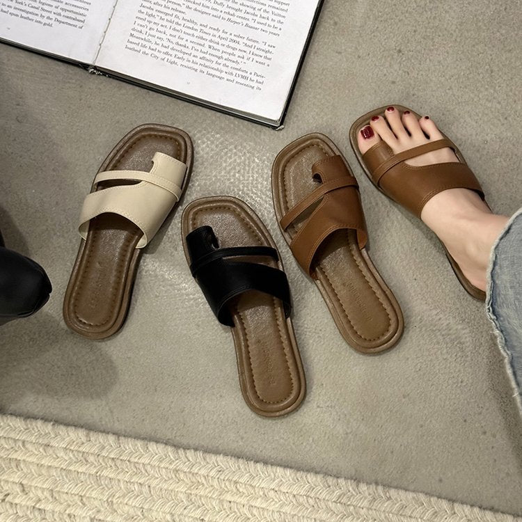 Damen Sandalen mit komfortablem Fußbett und modernem Riemendesign EB