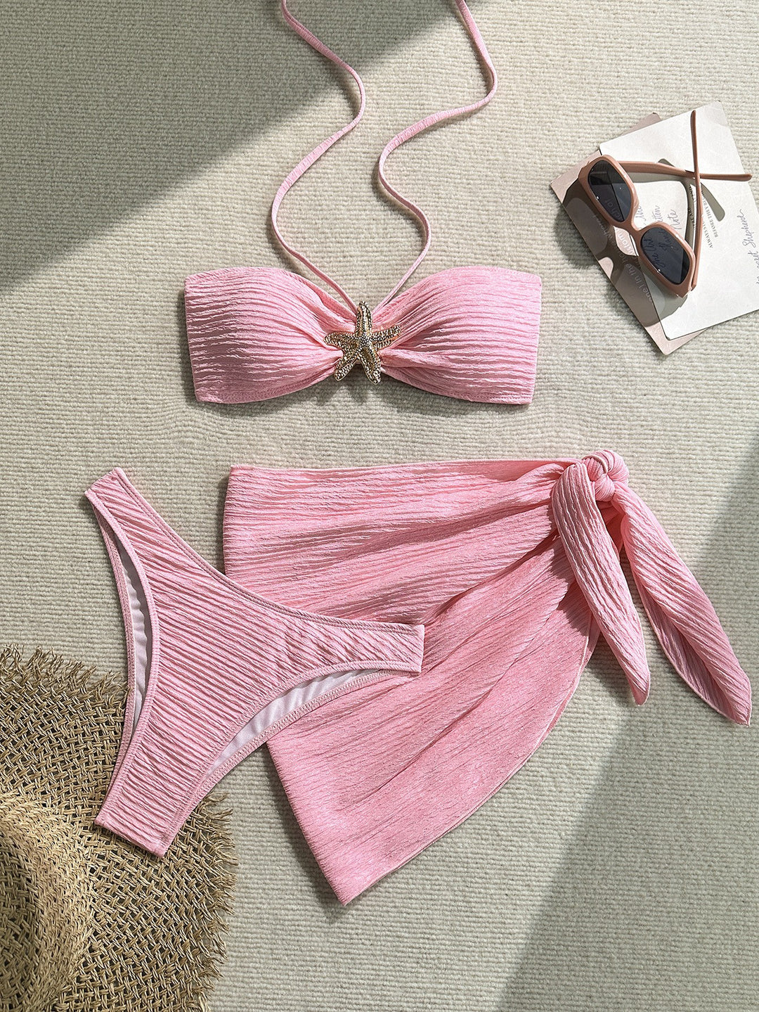 Damen Bandeau-Bikini mit eleganter Wickel-Option EB