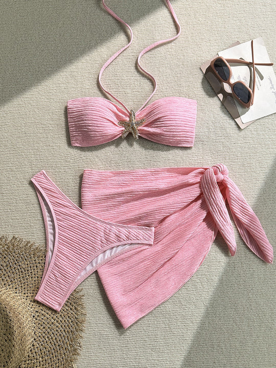 Damen Bandeau-Bikini mit eleganter Wickel-Option EB