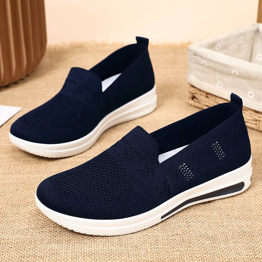 Damen Leichte Slip-On Trainingsschuhe mit atmungsaktivem Obermaterial EB