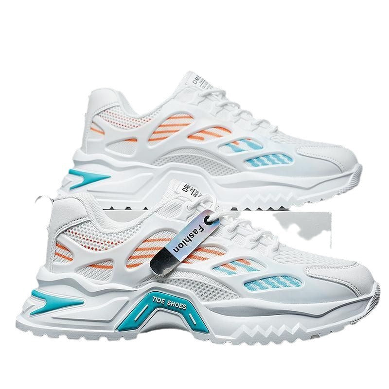 Damen modische Sneakers mit atmungsaktiver Mesh-Oberfläche und stoßdämpfender Sohle EB