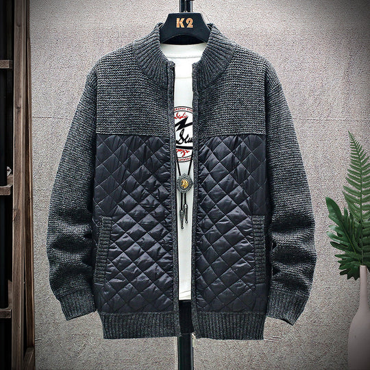 Herren gesteppte Freizeitjacke mit strukturiertem Obermaterial EB