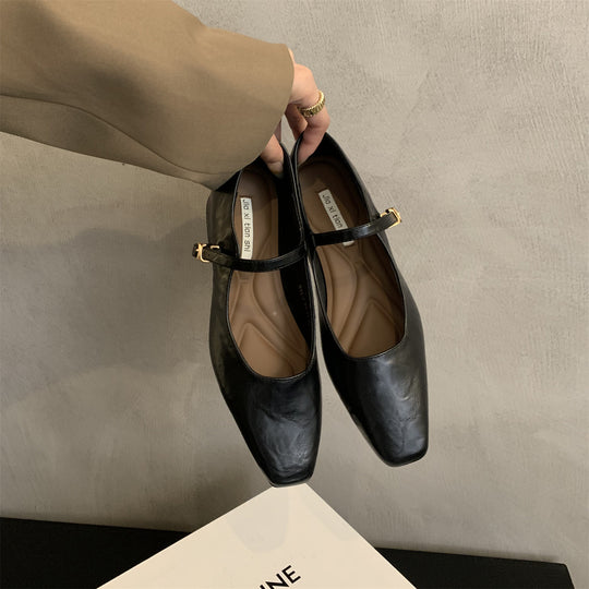 Damen Elegante Ballerinas mit verstellbarem Riemen und komfortabler Innensohle EB