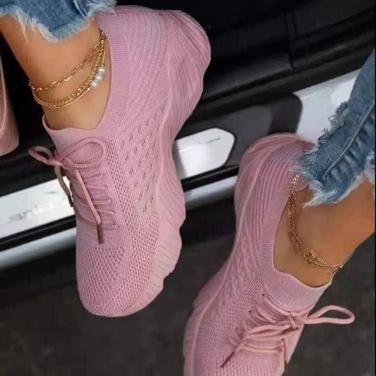 Damen Leichte atmungsaktive Sportsneakers mit flexibler Sohle EB
