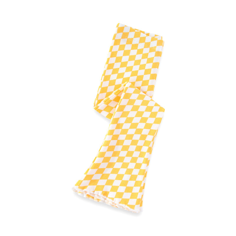 Mädchen Schlagleggings mit kariertem Design EB