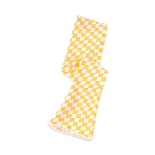 Mädchen Schlagleggings mit kariertem Design EB